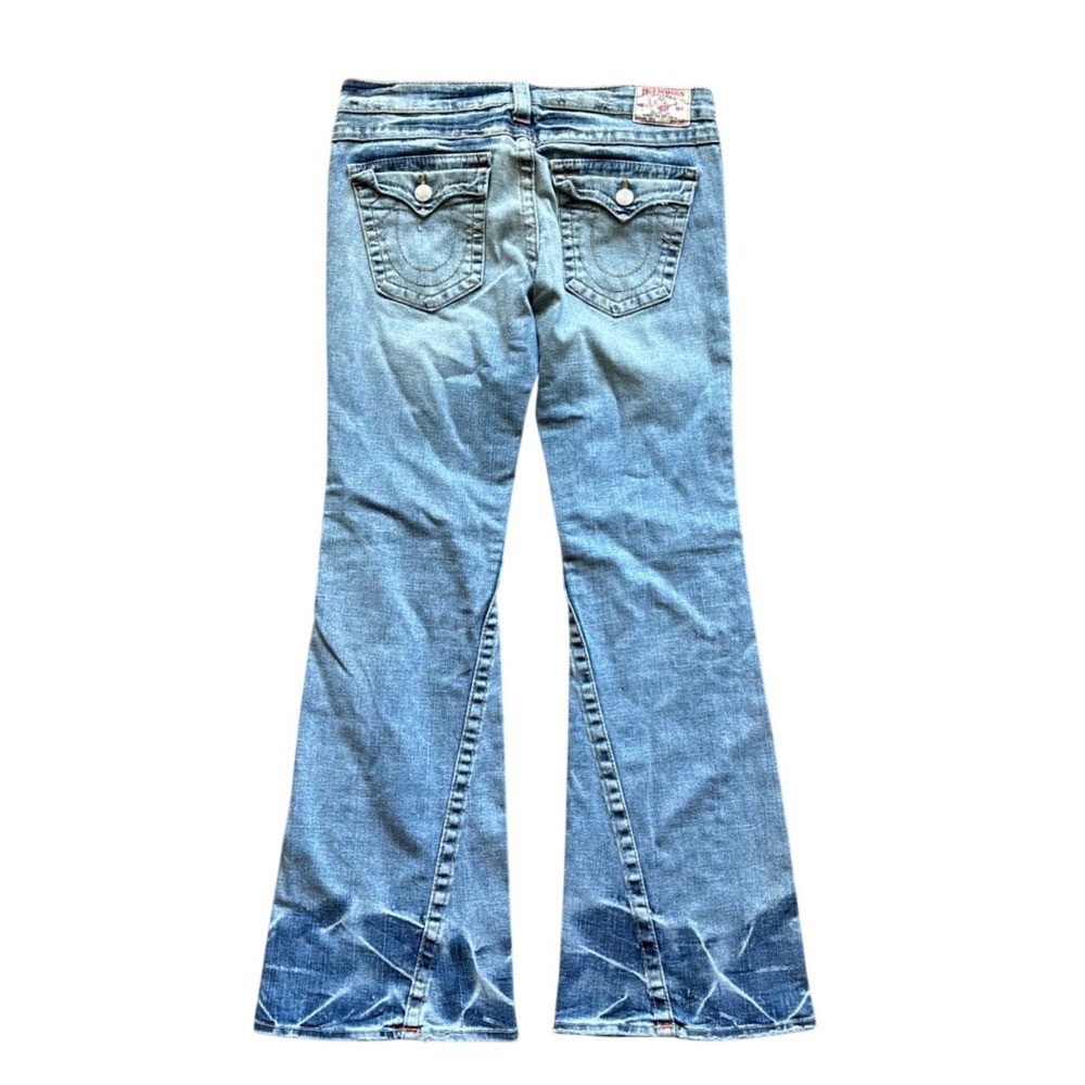 True Religion Joey Flare Bootcut Honeycomb Fade Jeans Size 31
